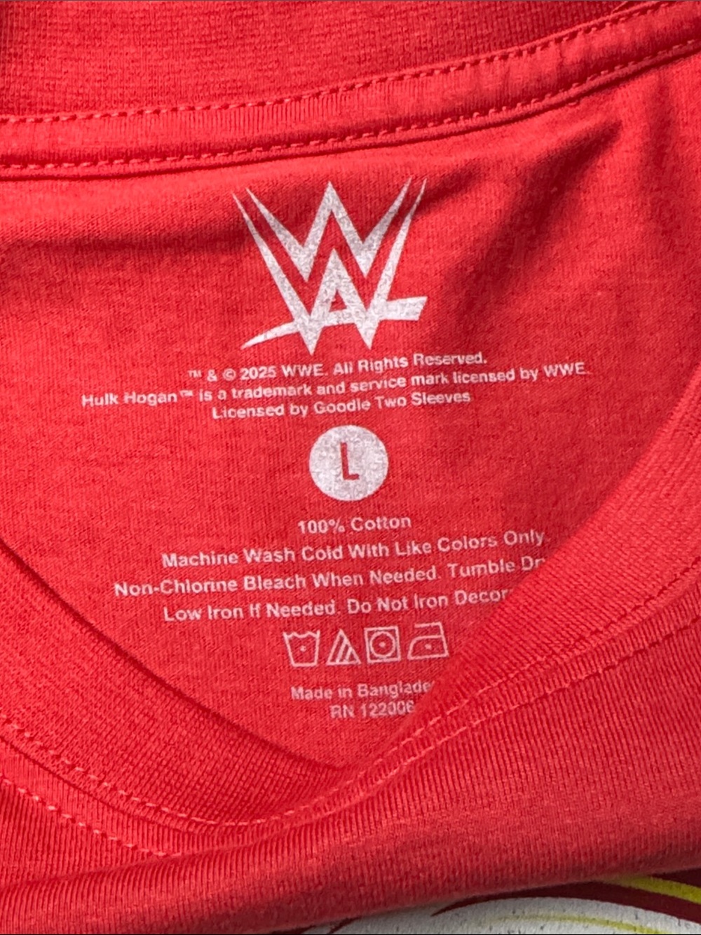WWE Red Hulkamania Rules Python Power Graphic Tee - Picture 3 of 4